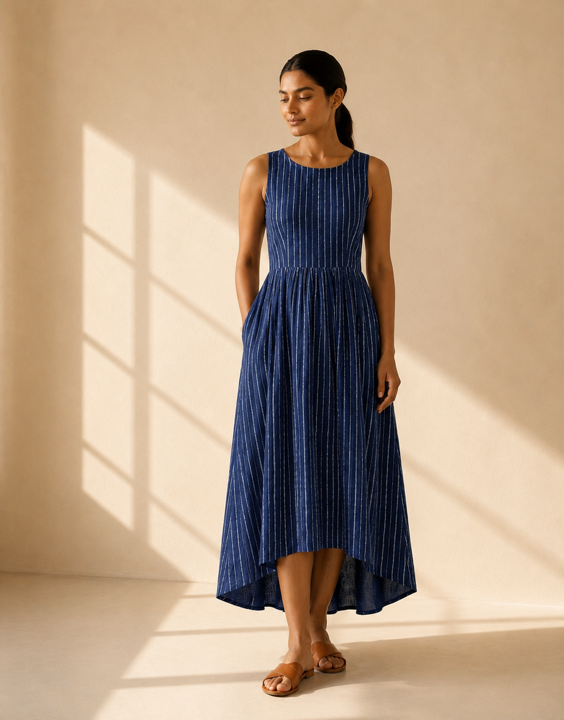 The Striped Asymmetric Dress