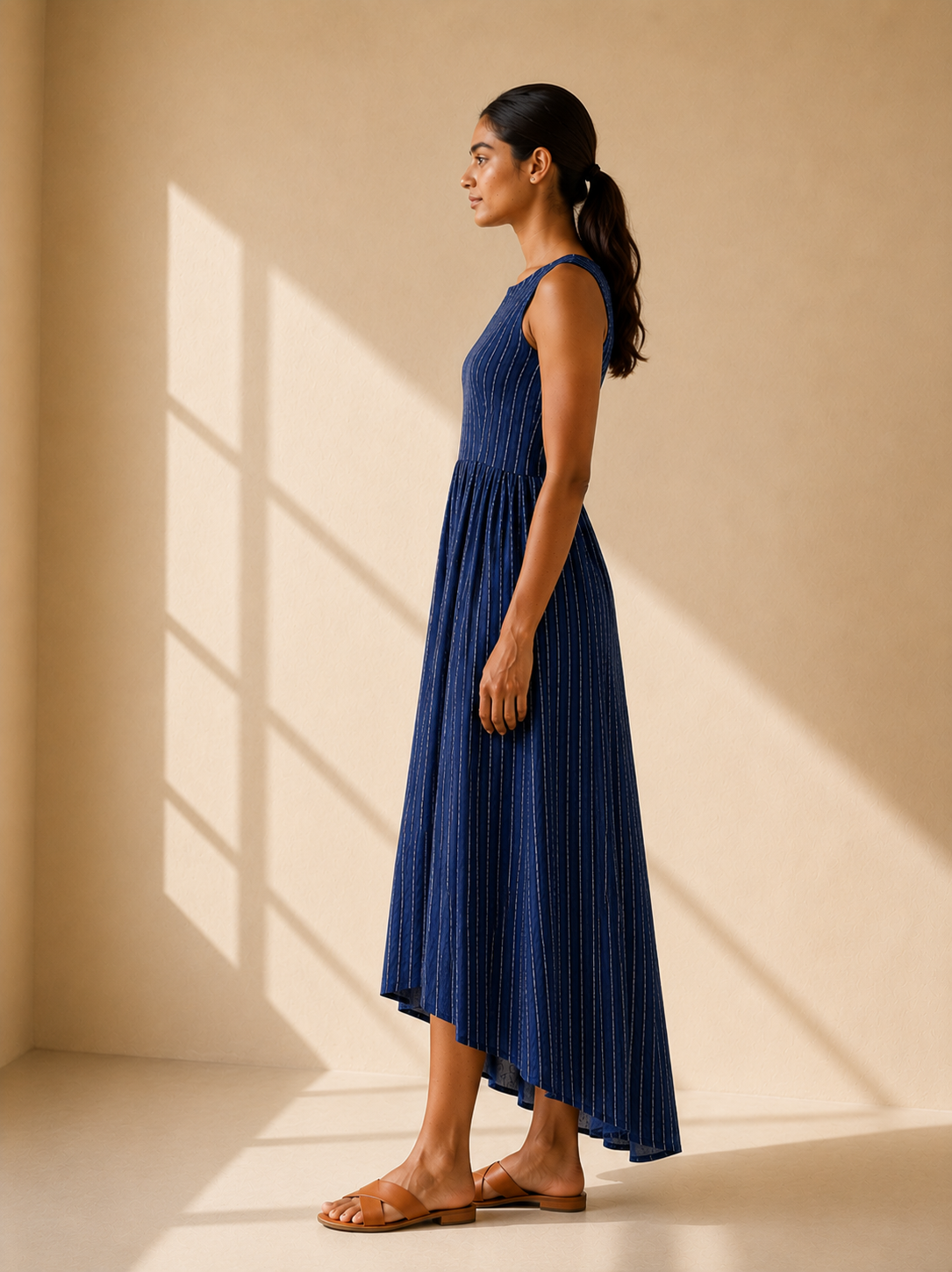 The Striped Asymmetric Dress