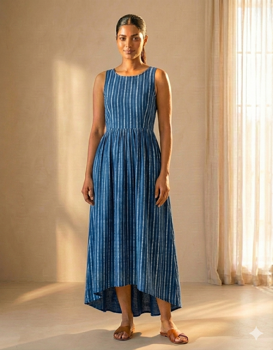 The Striped Asymmetric Dress